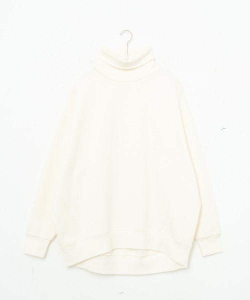 for/c(フォーシー)の「裏起毛リブハイネック【USAコットン】(Tシャツ/カットソー・レディース・ブラウン/アイボリー・M/L/LL)」の18枚目の写真