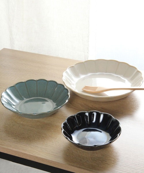 studio CLIP（スタディオクリップ）の「【daily CLIP】マムアンティークパスタ皿（食器・レディース・グリーン/ホワイト/ネイビー・FREE）」の4枚目の写真