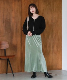 ベロアマーメイドスカート