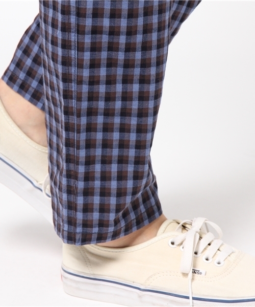 delave(デラヴェ)の「delave ピーチチェック パジャマパンツ(その他パンツ・レディース・ブルー系その他/ブラック系その他・MEDIUM/X-SMALL)」の7枚目の写真