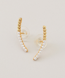Spick & Span | 【jour couture / ジュール クチュール】ゴールドMIXピアス(ピアス(両耳用))