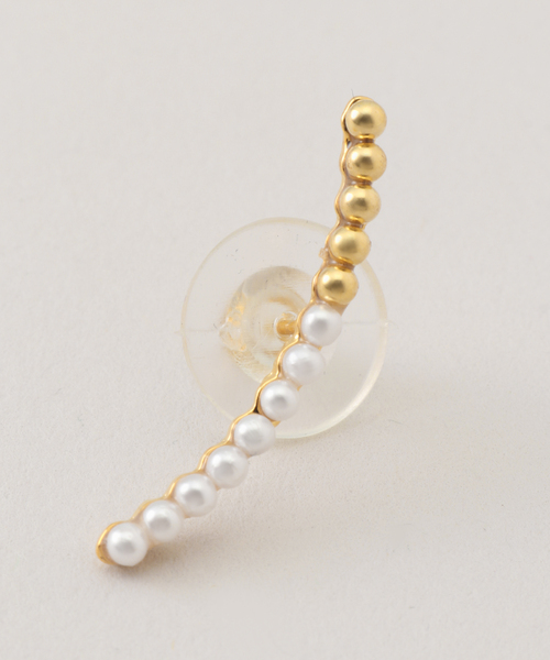 Spick & Span（スピックアンドスパン）の「【jour couture / ジュール クチュール】ゴールドMIXピアス（ピアス（両耳用）・レディース・ゴールド・FREE）」の4枚目の写真