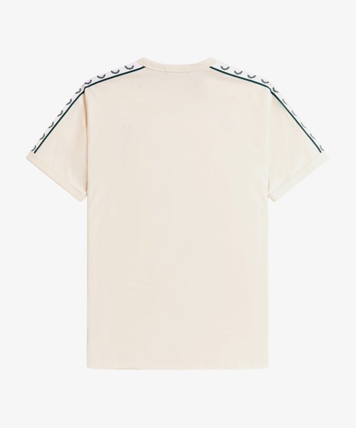 FRED PERRY（フレッドペリー）の「Contrast Tape Ringer T-Shirt／コントラストテープリンガーTシャツ（Tシャツ/カットソー・メンズ・ホワイト/ブラック/オフホワイト/チャコールグレー/アイボリー/ネイビー/ベージュ/ライトオリーブ/ライトベージュ/ベージュ系その他/ダークネイビー/ブラック×ゴールド/マルーン/セージグリーン/ダークブルー/グリーン/ベージュ系その他2・M/L/S）」の19枚目の写真