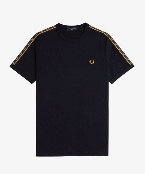 セール】Contrast Tape Ringer T-Shirt／コントラストテープ