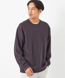 green label relaxing | クリアコットン ミックスツイル クルーネック ニット(ニット/セーター)