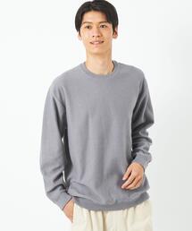 green label relaxing | クリアコットン ミックスツイル クルーネック ニット(ニット/セーター)