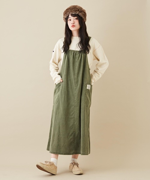 CUBE SUGAR（キューブシュガー）の「インレー裏毛スウェットクルーネックインナー（Tシャツ/カットソー・レディース・ブラック/パープル/ホワイト/オレンジ・M）」の5枚目の写真