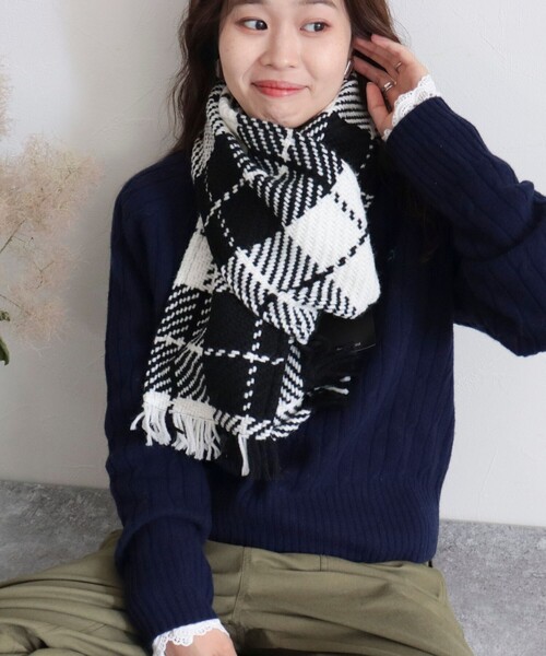 別注】【John Branigan/ジョンブラニガン】カラーチェックマフラー