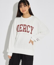 ◆【130サイズあり】カレッジロゴ裏毛プルオーバー