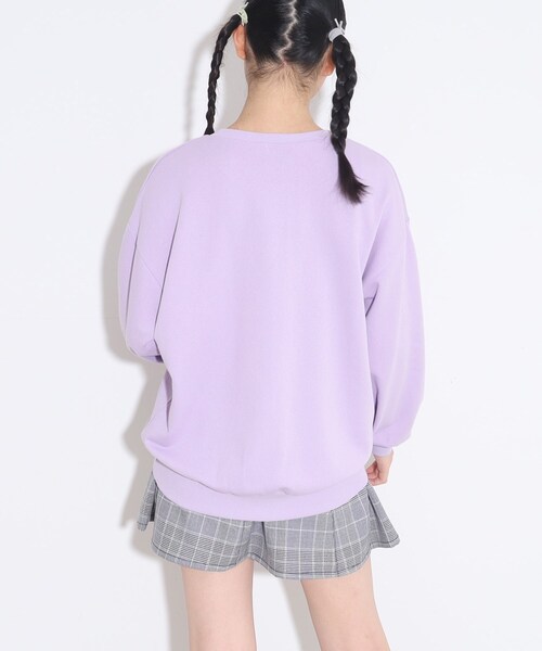 PINK-latte（ピンクラテ）の「◇【130サイズあり】カレッジロゴ裏毛