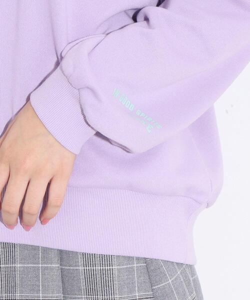 PINK-latte（ピンクラテ）の「◇【130サイズあり】カレッジロゴ裏毛