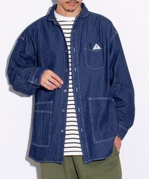 GEVACO | 【GEVACO/ゲバコ】デニムショールカラーワークシャツ カバーオール(シャツ/ブラウス)
