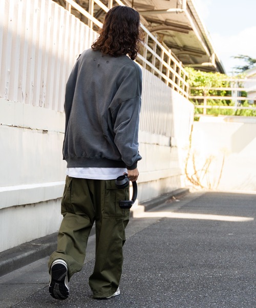 WEGO(ウィゴー)の「WEGO/ヴィンテージライクダメージプルオーバー(スウェット・メンズ・ブラック系その他・MEDIUM/LARGE)」の12枚目の写真