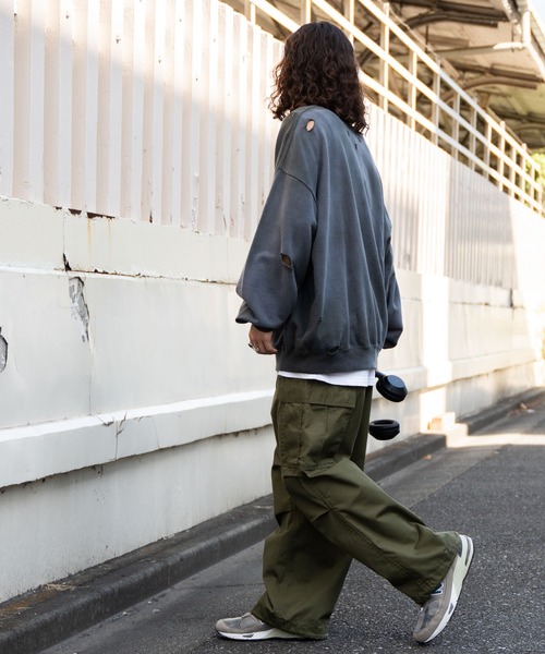 WEGO(ウィゴー)の「WEGO/ヴィンテージライクダメージプルオーバー(スウェット・メンズ・ブラック系その他・MEDIUM/LARGE)」の11枚目の写真