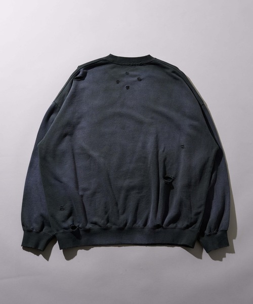 WEGO(ウィゴー)の「WEGO/ヴィンテージライクダメージプルオーバー(スウェット・メンズ・ブラック系その他・MEDIUM/LARGE)」の14枚目の写真