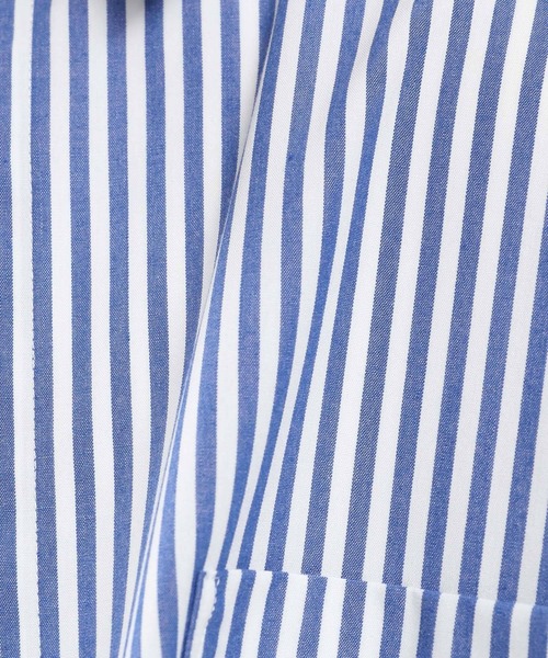 GLOBAL WORK Smile Seed Store（グローバルワーク スマイルシードストア）の「オーバーサイズシャツ/704218（シャツ/ブラウス・レディース・ブラック/ブルー系その他4/オフホワイト/グレー/ブルー系その他5・X-LARGE/SMALL/LARGE/MEDIUM）」の10枚目の写真