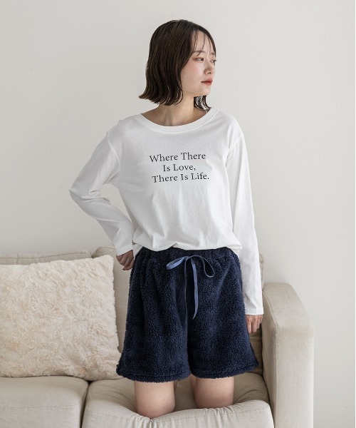 セール】ボア ショート パンツ（ルームウェア/パジャマ）｜ad thie