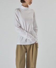 WOMEN【Hanes for BIOTOP】 オーガニックコットン タートルネックプルオーバー