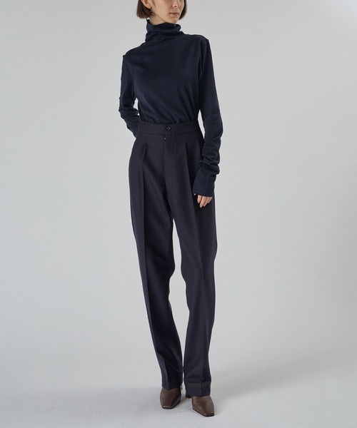 WOMEN【Hanes for BIOTOP】 オーガニックコットン タートルネックプルオーバー WOMEN【Hanes for BIOTOP】 オーガニックコットン