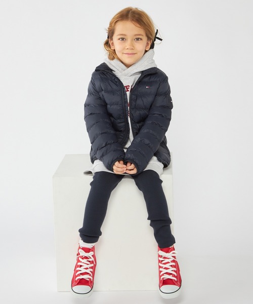 TOMMY HILFIGER(トミーヒルフィガー)の「KIDS ユニセックスエッセンシャルジャケット(ダウンジャケット/コート・キッズ・レッド/ネイビー/ピンク・130cm/140cm/160cm/150cm/90cm/120cm)」の15枚目の写真