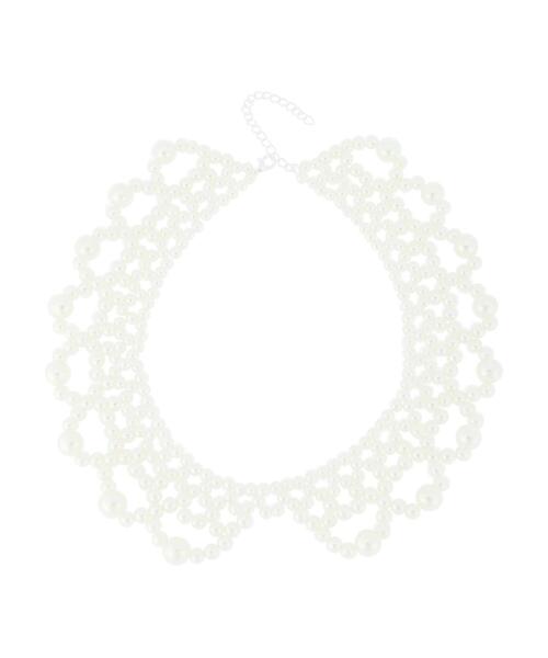 Green　Parks（グリーンパークス）の「・HALF TIME パールカラーネックレスC（ネックレス・レディース・ホワイト・FREE）」の4枚目の写真