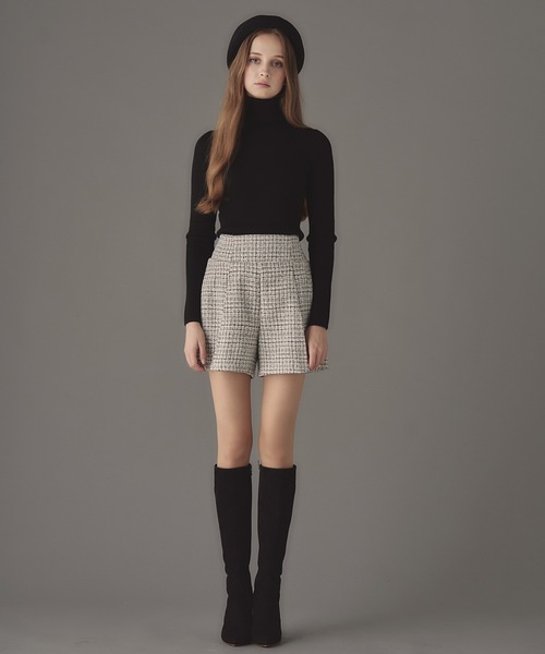 emiriawiz（エミリアウィズ）の「Classical tweed tuck pants（その他パンツ・レディース・ホワイト/ブラック・SMALL/MEDIUM）」の18枚目の写真