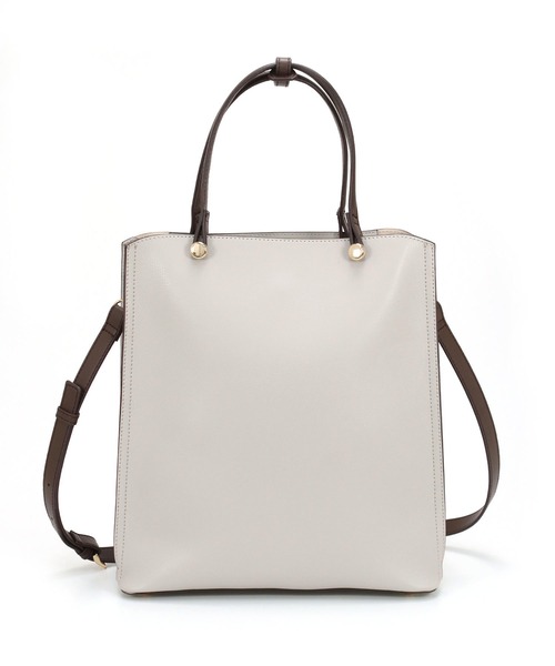 MIAN （ミアン）の「CLIVIA / 縦型A4トートバッグ（トートバッグ・レディース・モカ/ブラック/グレー/アイボリー/グリーン・FREE）」の8枚目の写真