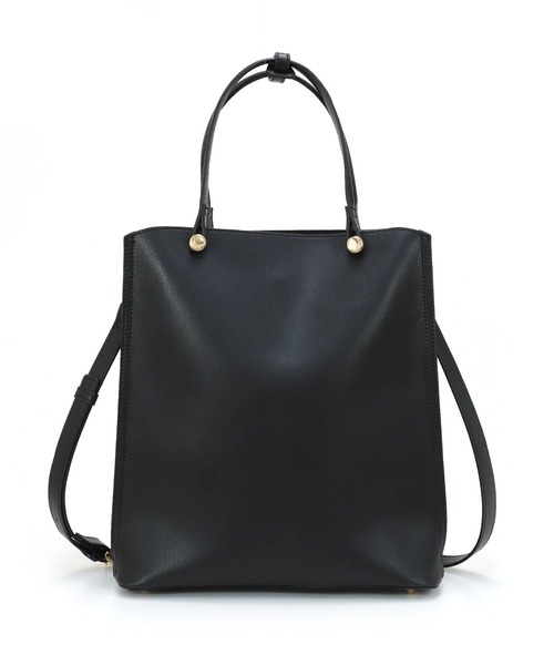 MIAN （ミアン）の「CLIVIA / 縦型A4トートバッグ（トートバッグ・レディース・モカ/ブラック/グレー/アイボリー/グリーン・FREE）」の9枚目の写真