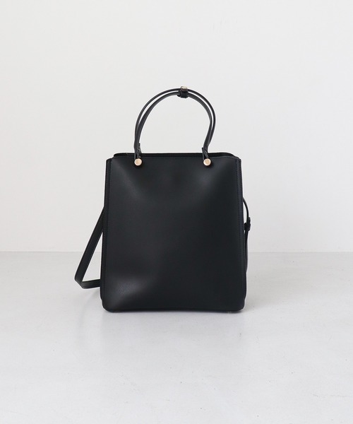 MIAN （ミアン）の「CLIVIA / 縦型A4トートバッグ（トートバッグ・レディース・モカ/ブラック/グレー/アイボリー/グリーン・FREE）」の20枚目の写真