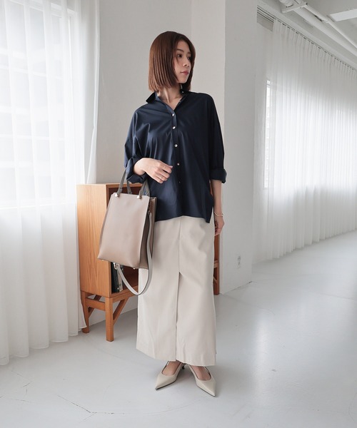 MIAN （ミアン）の「CLIVIA / 縦型A4トートバッグ（トートバッグ・レディース・モカ/ブラック/グレー/アイボリー/グリーン・FREE）」の18枚目の写真