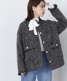 N.（N. Natural Beauty Basic） | 【S Size Line】◆ライトツイードジャケット(その他アウター)