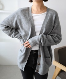ヘアリーニットカーディガン