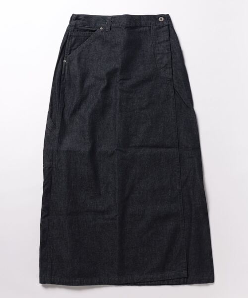 OLD BETTY'S(オールドベティーズ)の「【OLD BETTY’S】Denim Painter Wrap Skirt(スカート・レディース・インディゴブルー・FREE)」の15枚目の写真