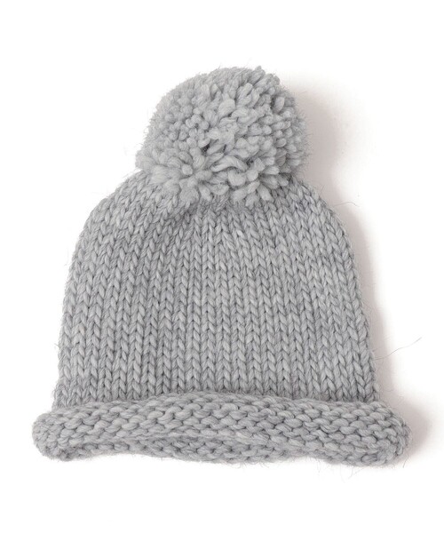 SHIPS（シップス）の「SANTELLI FRANCESCA:ニット帽 ◇（ニットキャップ/ビーニー・レディース・ナチュラル/グレー・ONE SIZE）」の4枚目の写真