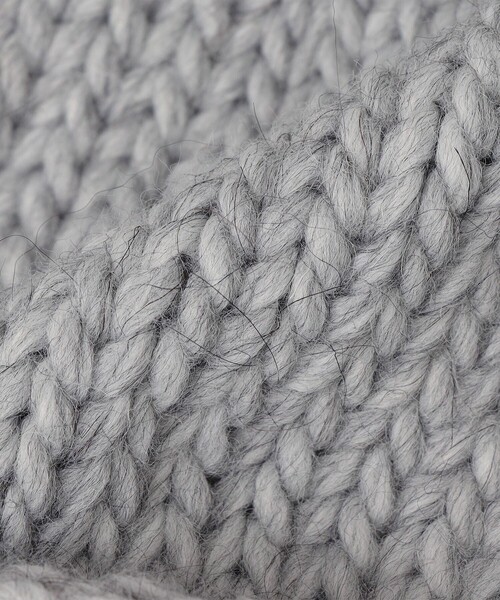 SHIPS（シップス）の「SANTELLI FRANCESCA:ニット帽 ◇（ニットキャップ/ビーニー・レディース・ナチュラル/グレー・ONE SIZE）」の6枚目の写真