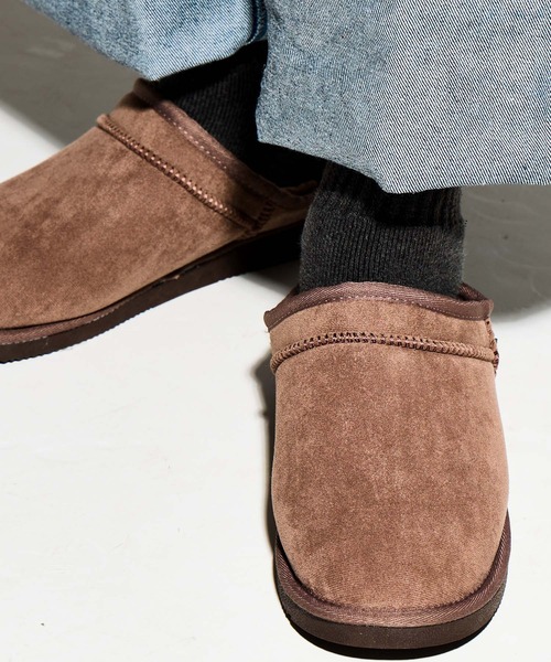 MEI(メイ)の「【 MEI / メイ 】 メンズ フェイク ムートン マウンテン スリッポン MOUTON SLIPON(MENS)(スリッポン・メンズ・キャメル/ブラック/グレー/ダークブラウン/ベージュ・M/L/S)」の4枚目の写真