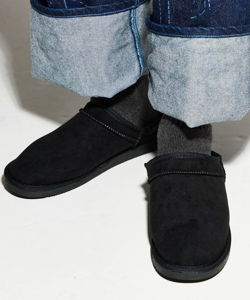 MEI(メイ)の「【 MEI / メイ 】 メンズ フェイク ムートン マウンテン スリッポン MOUTON SLIPON(MENS)(スリッポン・メンズ・キャメル/ブラック/グレー/ダークブラウン/ベージュ・M/L/S)」の6枚目の写真