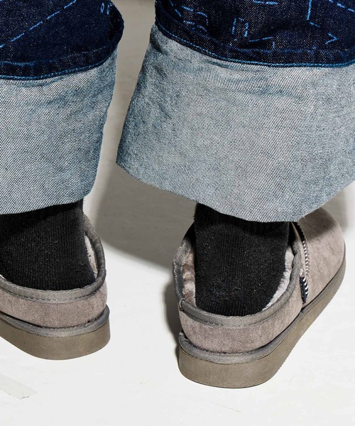 MEI(メイ)の「【 MEI / メイ 】 メンズ フェイク ムートン マウンテン スリッポン MOUTON SLIPON(MENS)(スリッポン・メンズ・キャメル/ブラック/グレー/ダークブラウン/ベージュ・M/L/S)」の12枚目の写真