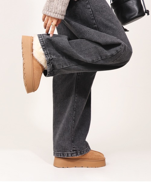 アンクルムートンブーツ