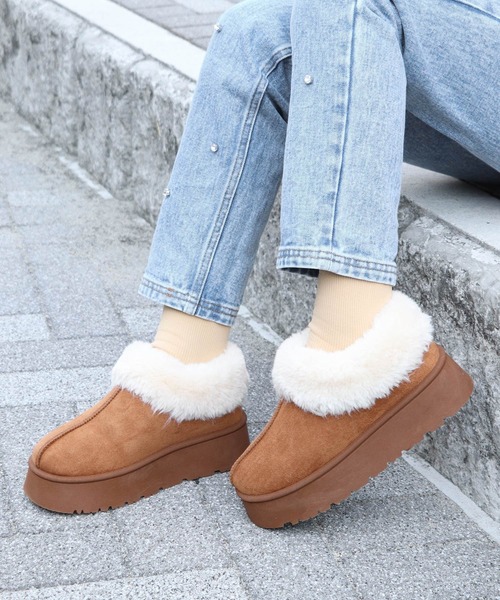 アンクルムートンブーツ