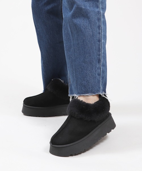 アンクルムートンブーツ