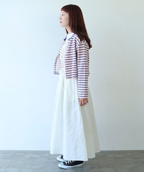 bulle de savon カーディガン AMBIDEX Store △1/48 wool 製品染め カーディガン(F ブルー