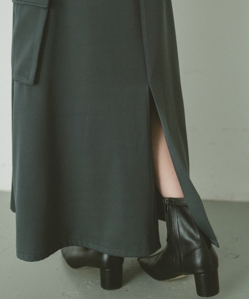 VANNIE U(ヴァニーユー)の「アウトポケットキャミワンピース(ワンピース・レディース・ブラック/グレー・FREE)」の21枚目の写真