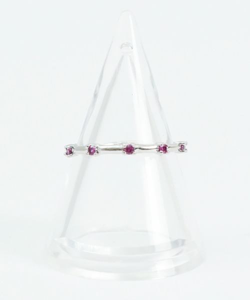 whim（ウィム）の「Tiny pink stones ring（リング・レディース・シルバー/ゴールド・FREE）」の2枚目の写真