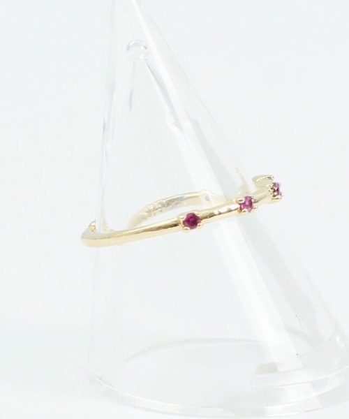 whim（ウィム）の「Tiny pink stones ring（リング・レディース・シルバー/ゴールド・FREE）」の6枚目の写真