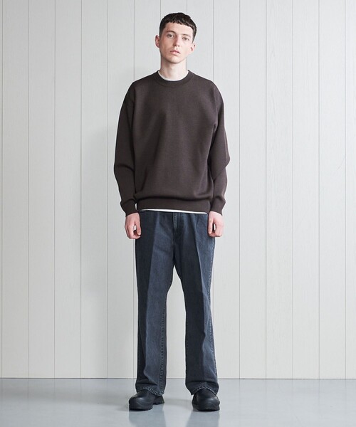 H BEAUTY&YOUTH ＜H＞スムージークルーネックニット H BEAUTY&YOUTH UNITED ARROWS（エイチビューティーアンドユース