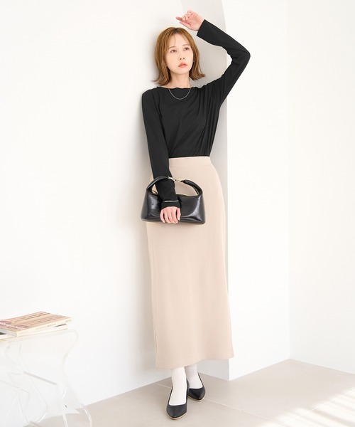 ROPE' PICNIC（ロペピクニック）の「新色追加/シアーカットクルーネックプルオーバー（Tシャツ/カットソー・レディース・キナリ/ピンク系その他2/ブルー系その他4/ライトグリーン/ブラック/サックスブルー/ピンク/ブラウン・38）」の10枚目の写真