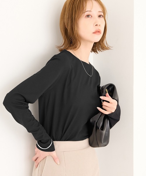 ROPE' PICNIC（ロペピクニック）の「新色追加/シアーカットクルーネックプルオーバー（Tシャツ/カットソー・レディース・キナリ/ピンク系その他2/ブルー系その他4/ライトグリーン/ブラック/サックスブルー/ピンク/ブラウン・38）」の11枚目の写真