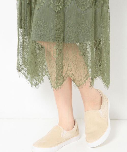 Another Edition（アナザーエディション）の「レースロングスカート/AEFC LACE LONG SK◆（スカート・レディース・ピンク/オリーブ・フリー）」の11枚目の写真