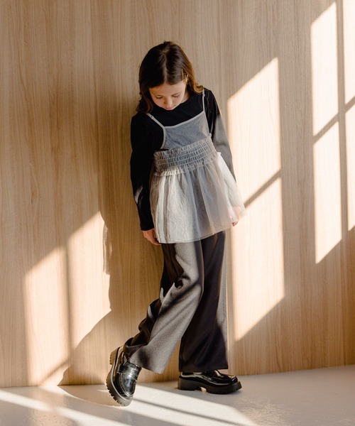 GLOBAL WORK（グローバルワーク）の「チュールキャミセット長袖/994147（Tシャツ/カットソー・キッズ・ブラック/グレー・120cm/130cm/160cm/150cm/140cm/170cm）」の15枚目の写真